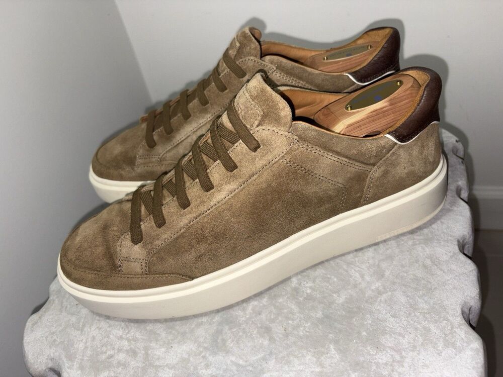 Allen Edmonds Oliver Slip On Tan Suede Shoes SZ 10.5